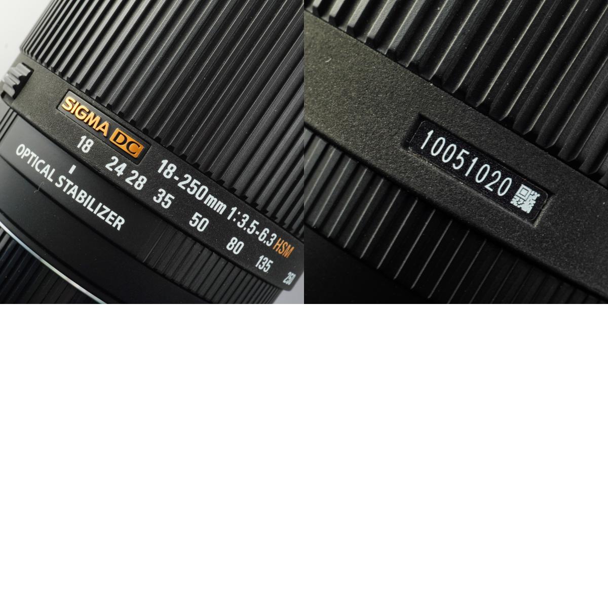 SIGMA 18-250mm F/3.5-6.3 DC OS HSM (Nikon F用) ズームレンズ