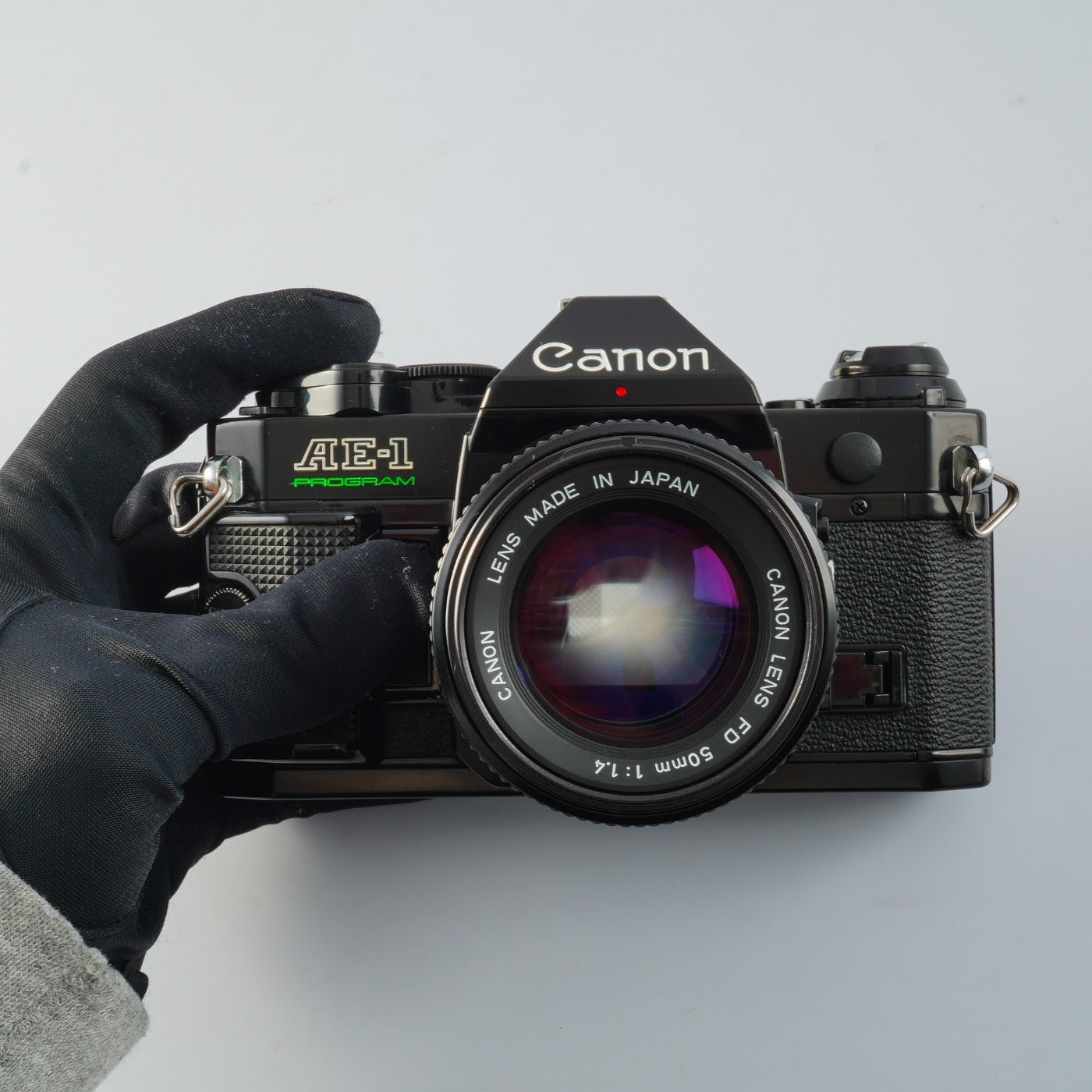 CLA'd】 Canon AE-1 Program Black + NEW FD 50mm F/1.4 MF フィルム
