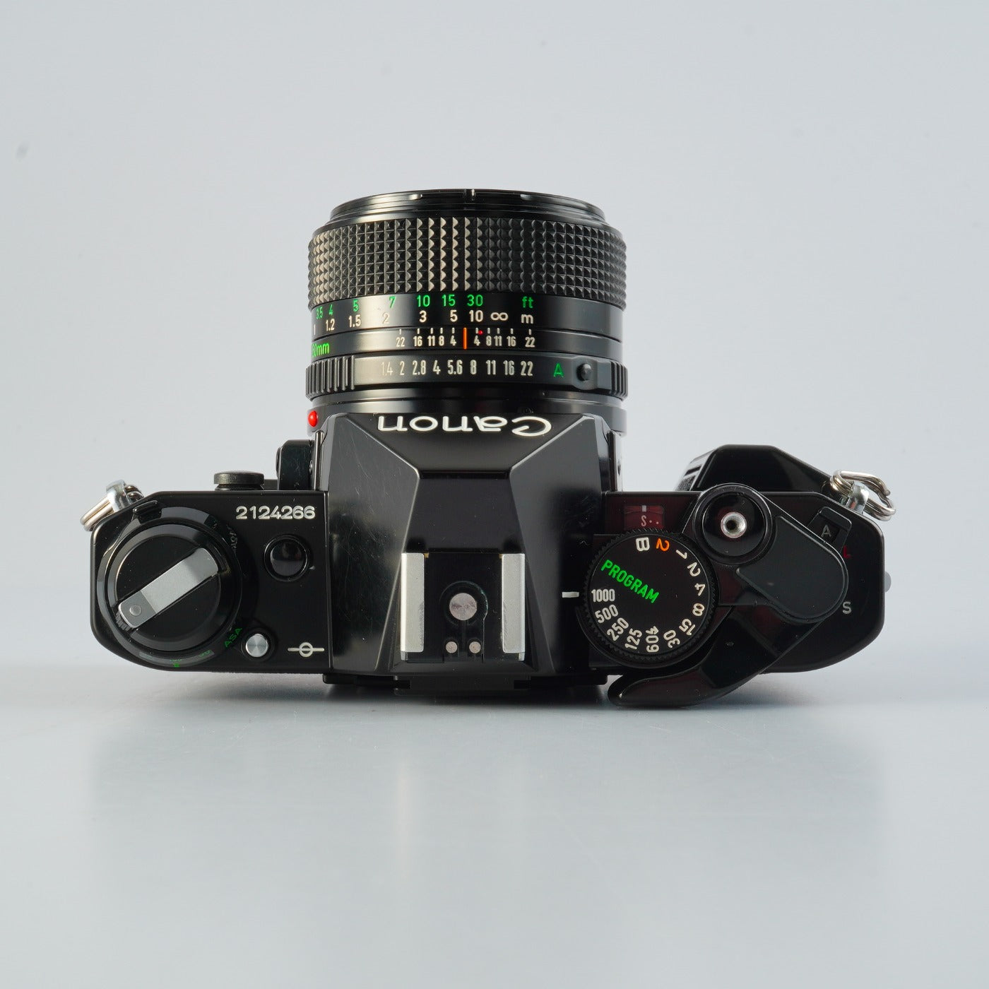 【CLA’d】 Canon AE-1 Program Black + NEW FD 50mm F/1.4 MF フィルム一眼レフカメラ