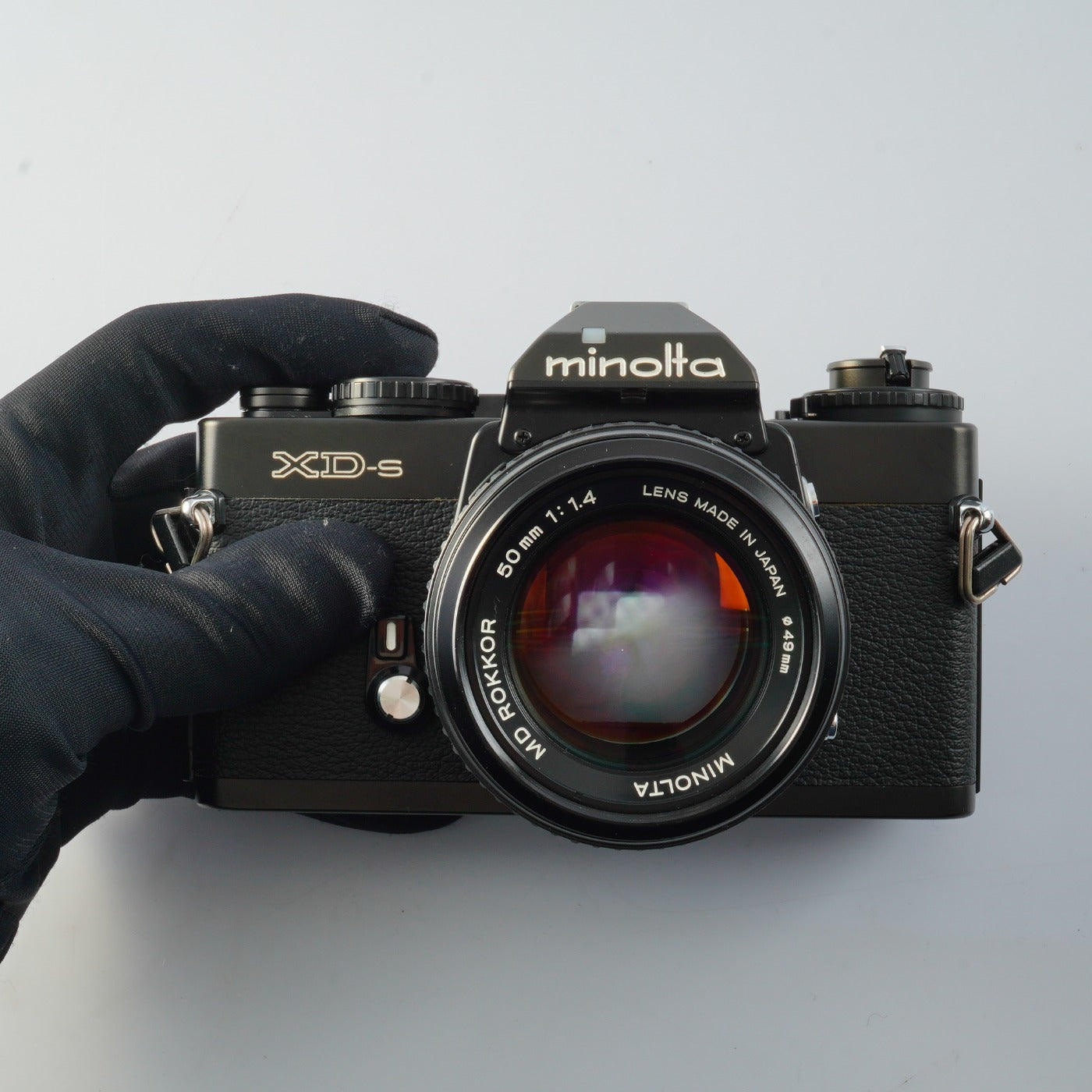 MINOLTA XD-s Black + MD Rokkor 50mm F/1.4 MF フィルム一眼レフカメラ