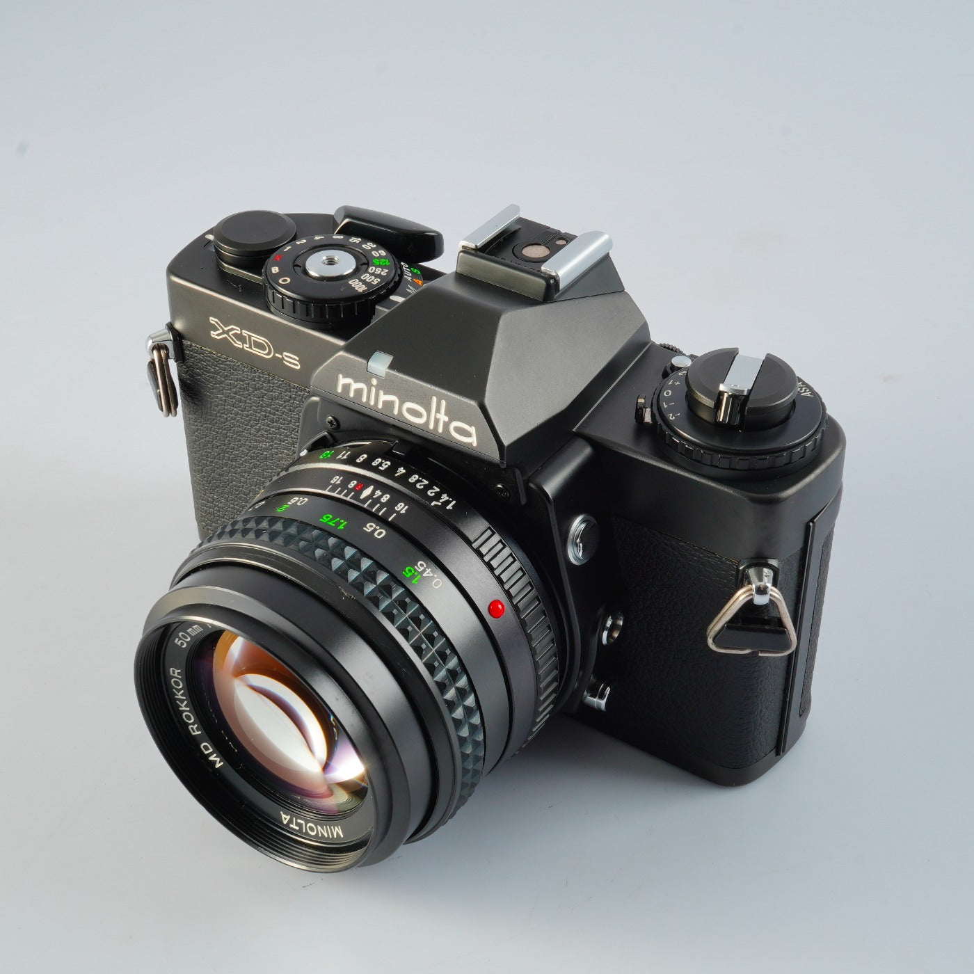 MINOLTA XD-s Black + MD Rokkor 50mm F/1.4 MF フィルム一眼レフカメラ