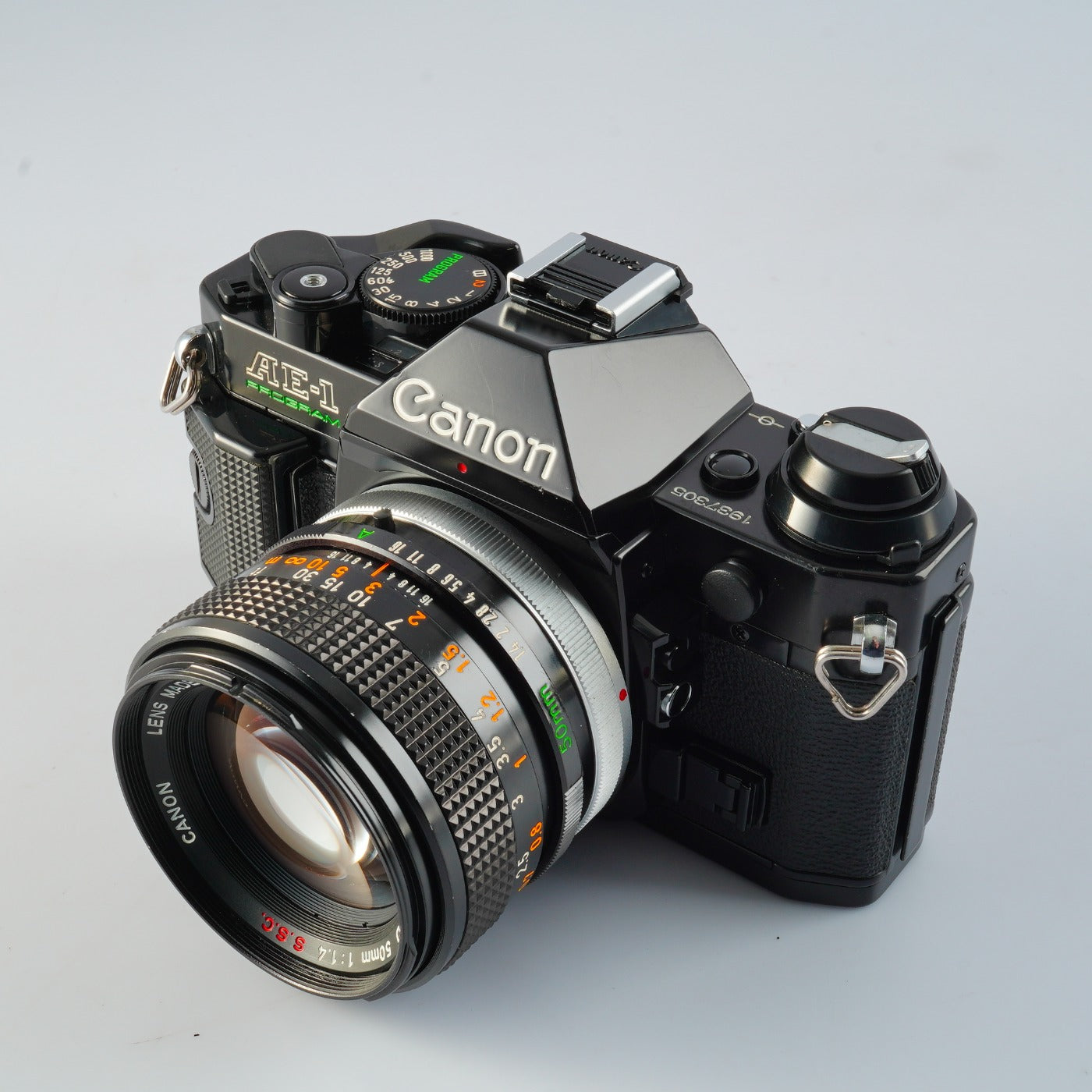 CLA'd】 Canon AE-1 Program Black + FD 50mm F/1.4 S.S.C. MF