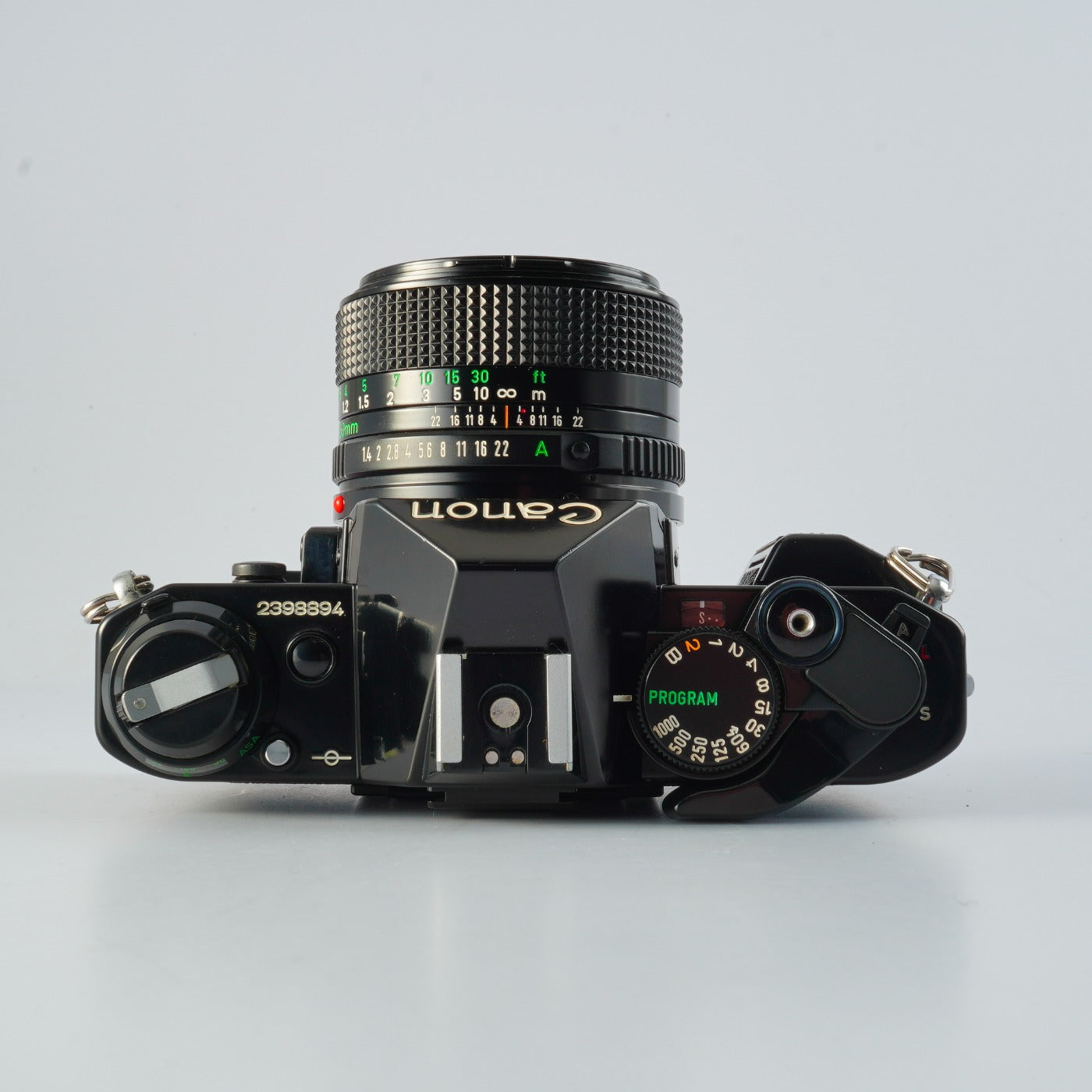 【CLA’d】 Canon AE-1 Program Black + New FD 50mm F/1.4 MF フィルム一眼レフカメラ