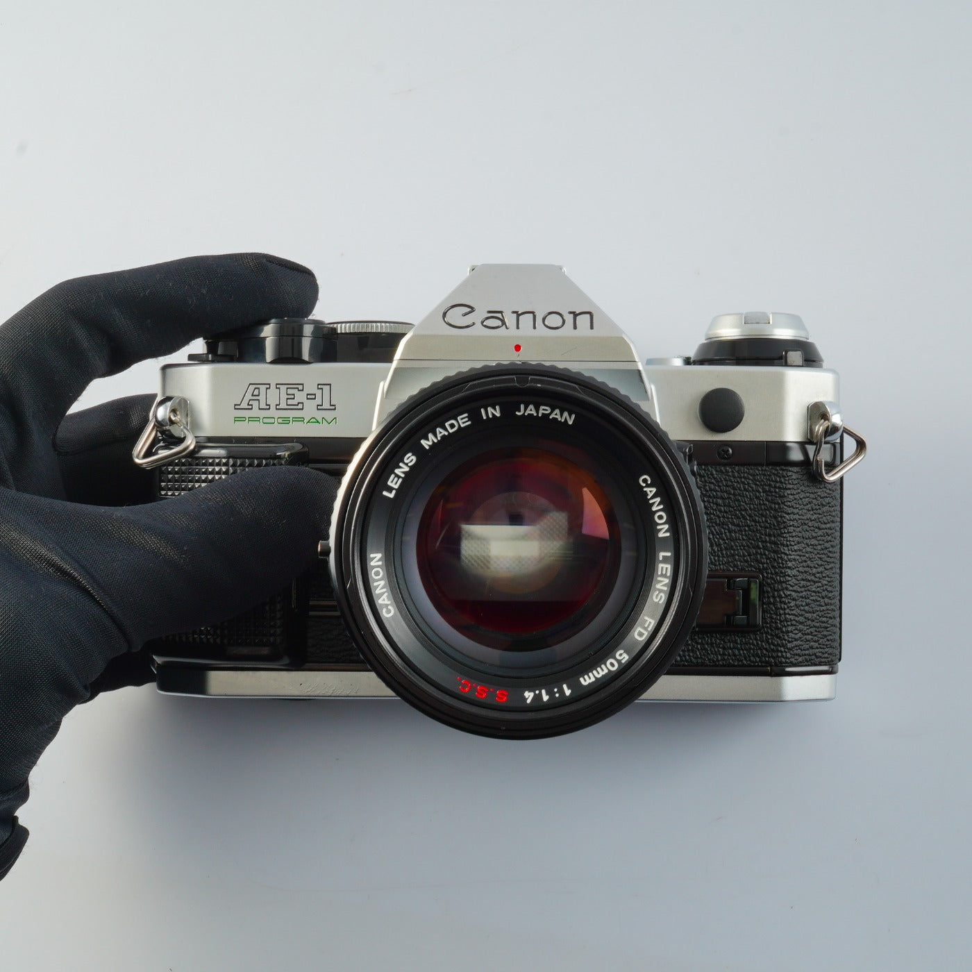 【CLA’d】 Canon AE-1 Program Silver + FD 50mm F/1.4 S.S.C. "O" MF フィルム一眼レフカメラ