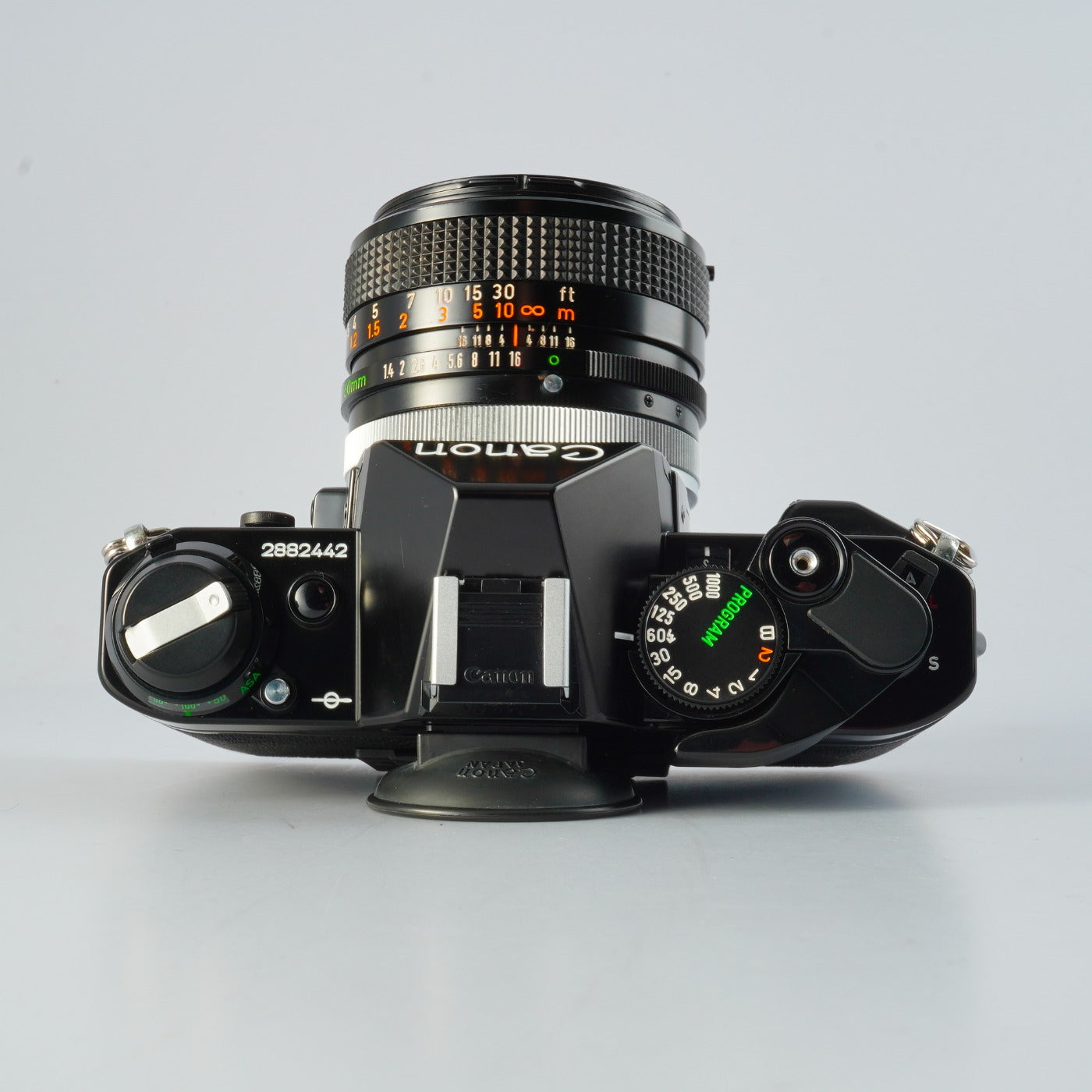 【CLA’d】 Canon AE-1 Program Black + FD 50mm F/1.4 S.S.C. "O" MF フィルム一眼レフカメラ