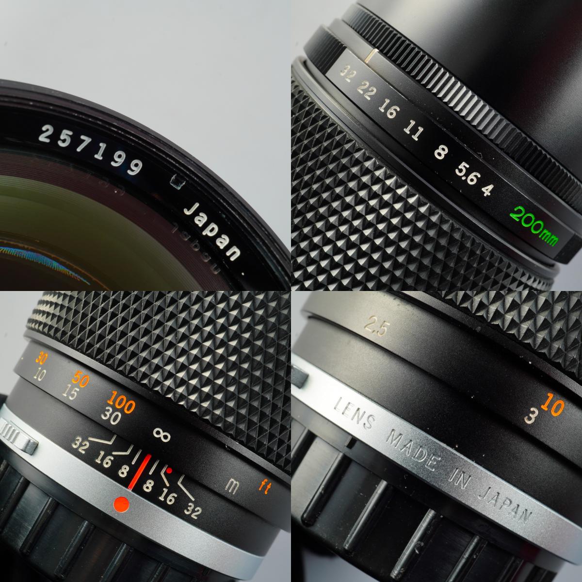 OLYMPUS OM-SYSTEM ZUIKO MC AUTO-T 200mm F/4 単焦点レンズ