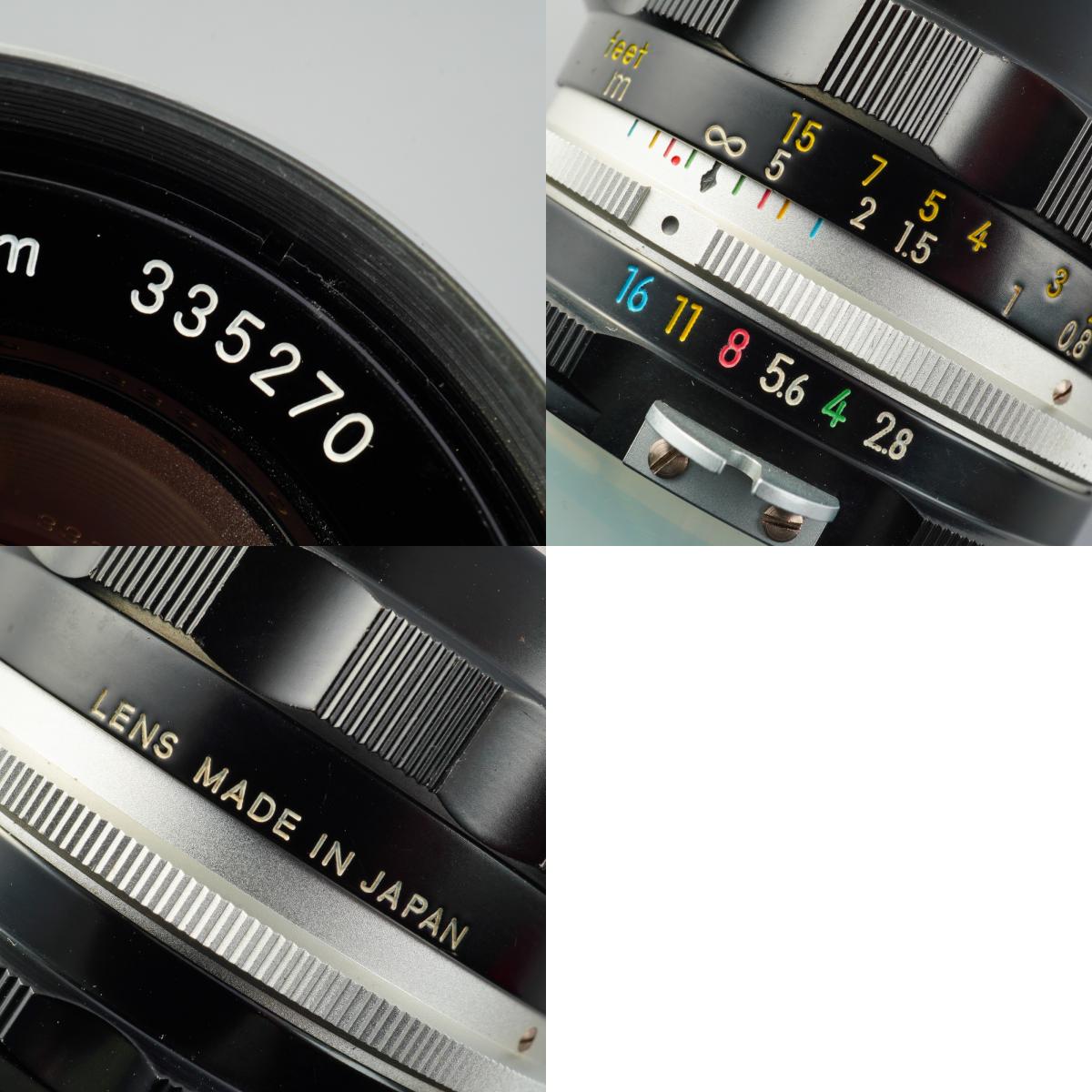 Nikon 非Ai NIKKOR-S Auto 35mm F/2.8 単焦点レンズ