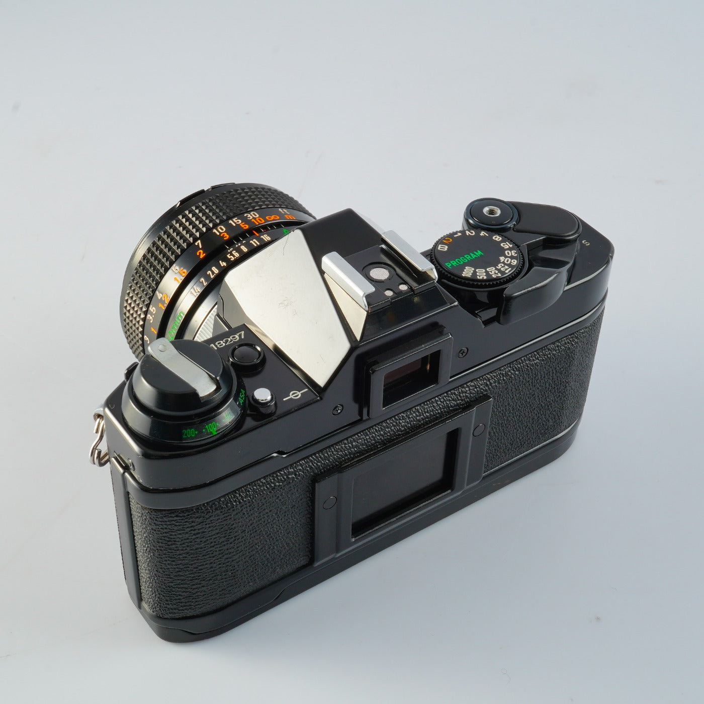 【CLA’d】 Canon AE-1 Program Black + FD 50mm F/1.4 S.S.C. MF フィルム一眼レフカメラ