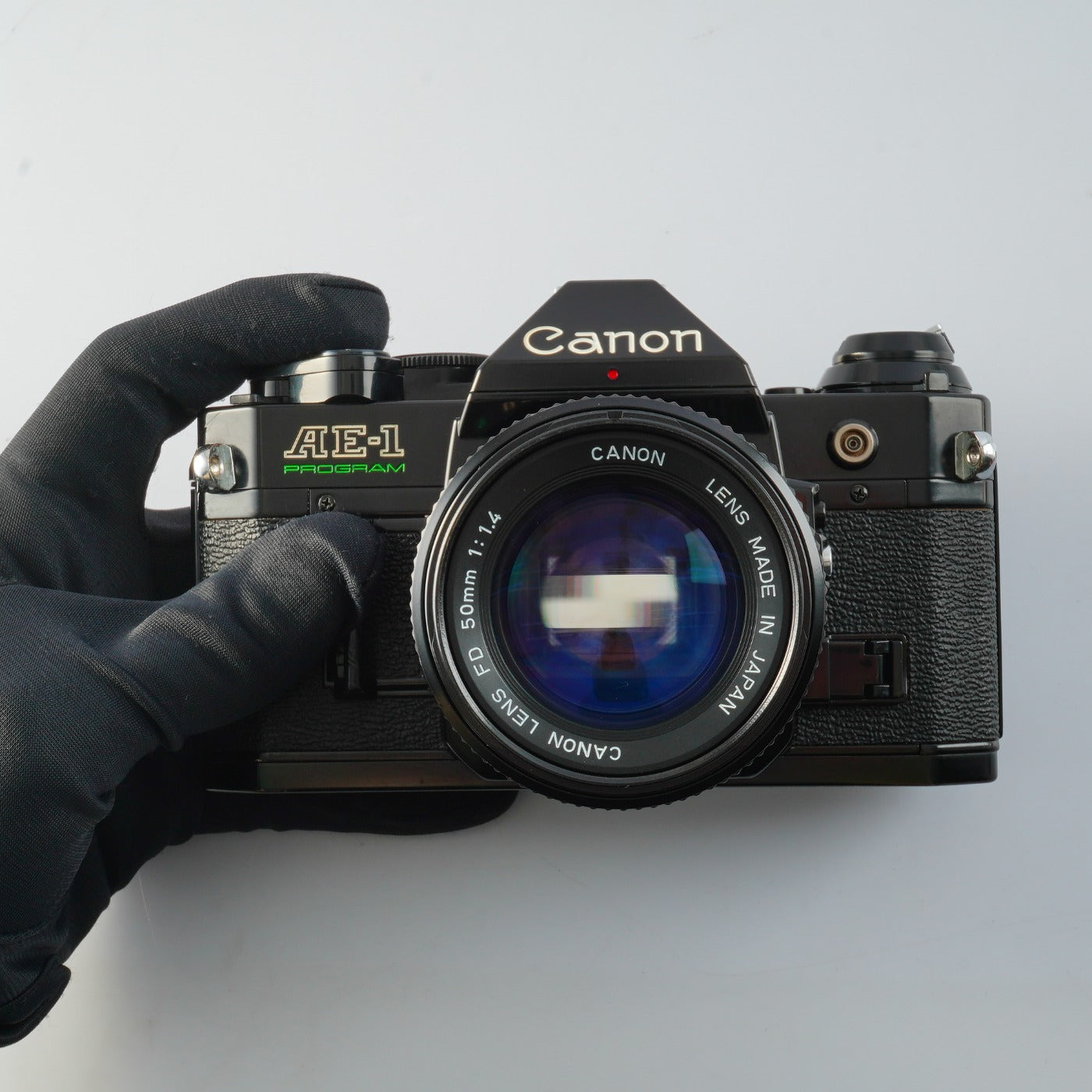 【CLA’d】 Canon AE-1 Program Black + New FD 50mm F/1.4 MF フィルム一眼レフカメラ