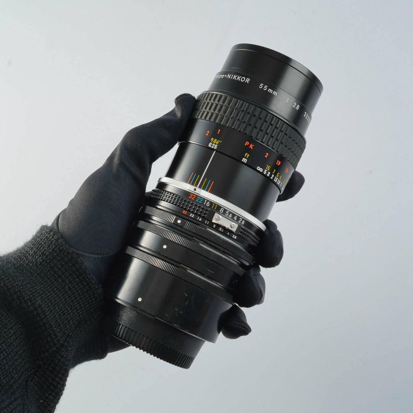 Nikon Ai-s Micro NIKKOR 55mm F/2.8 + PK-13-12-11A マクロレンズ