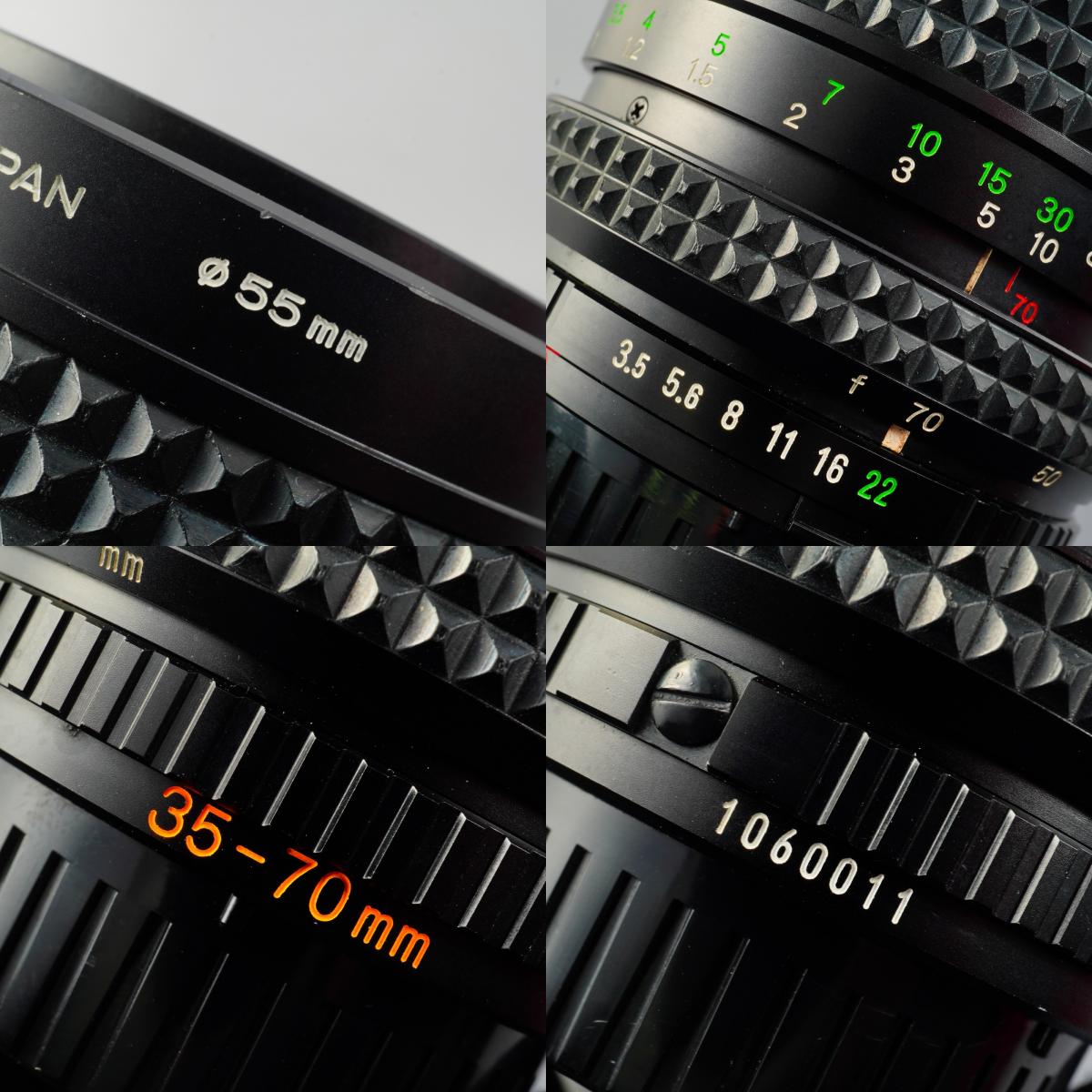 MINOLTA MD ZOOM ROKKOR 35-70mm F/3.5 ズームレンズ