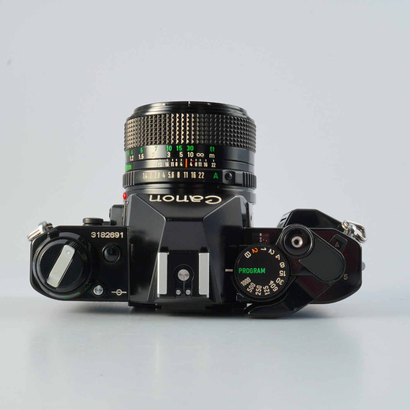 【CLA’d】 Canon AE-1 Program Black + NEW FD 50mm F/1.4 MF フィルム一眼レフカメラ