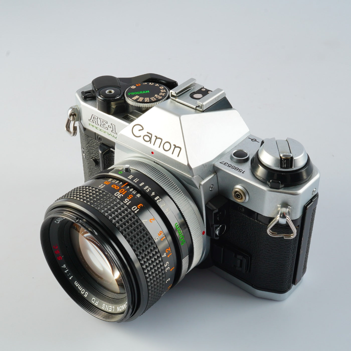 【CLA’d】 Canon AE-1 Program Silver + FD 50mm F/1.4 S.S.C. "O" MF フィルム一眼レフカメラ