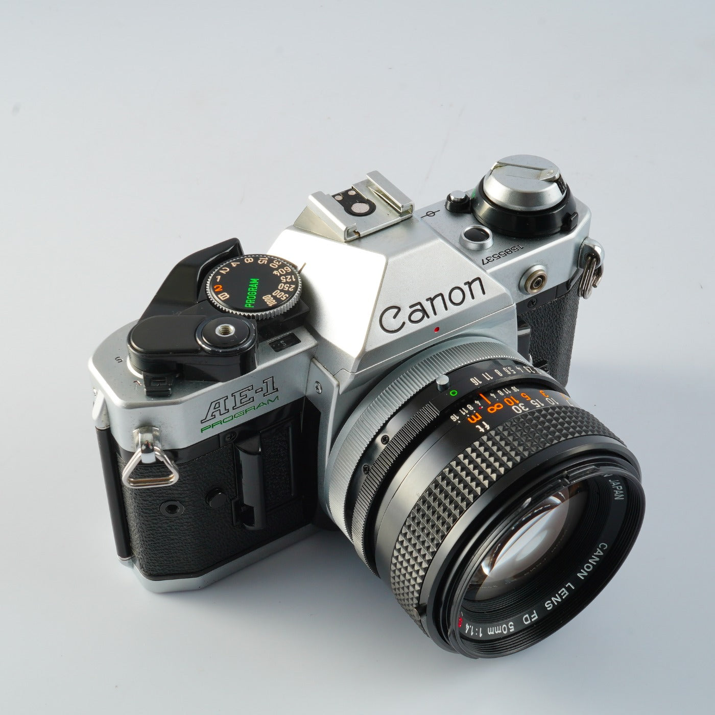 【CLA’d】 Canon AE-1 Program Silver + FD 50mm F/1.4 S.S.C. "O" MF フィルム一眼レフカメラ