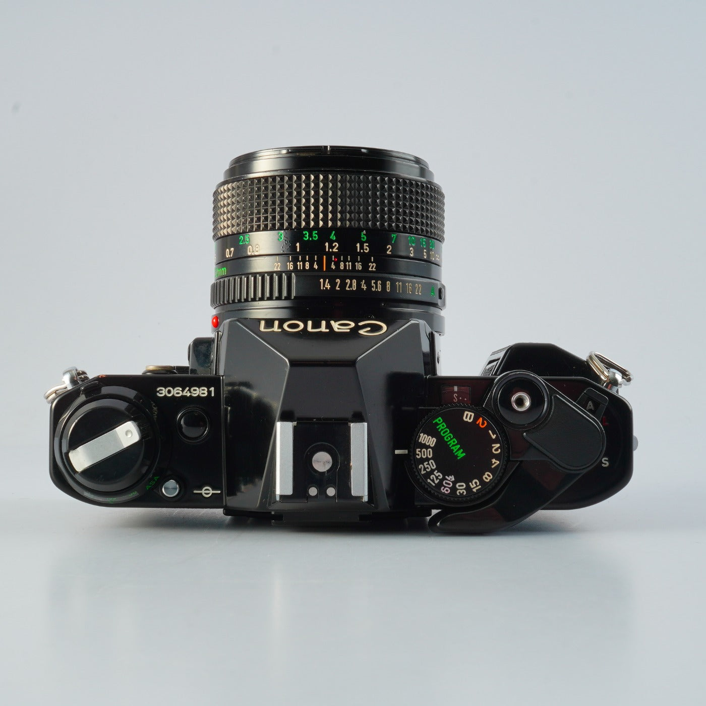 【CLA’d】 Canon AE-1 Program Black + NEW FD 50mm F/1.4 MF フィルム一眼レフカメラ