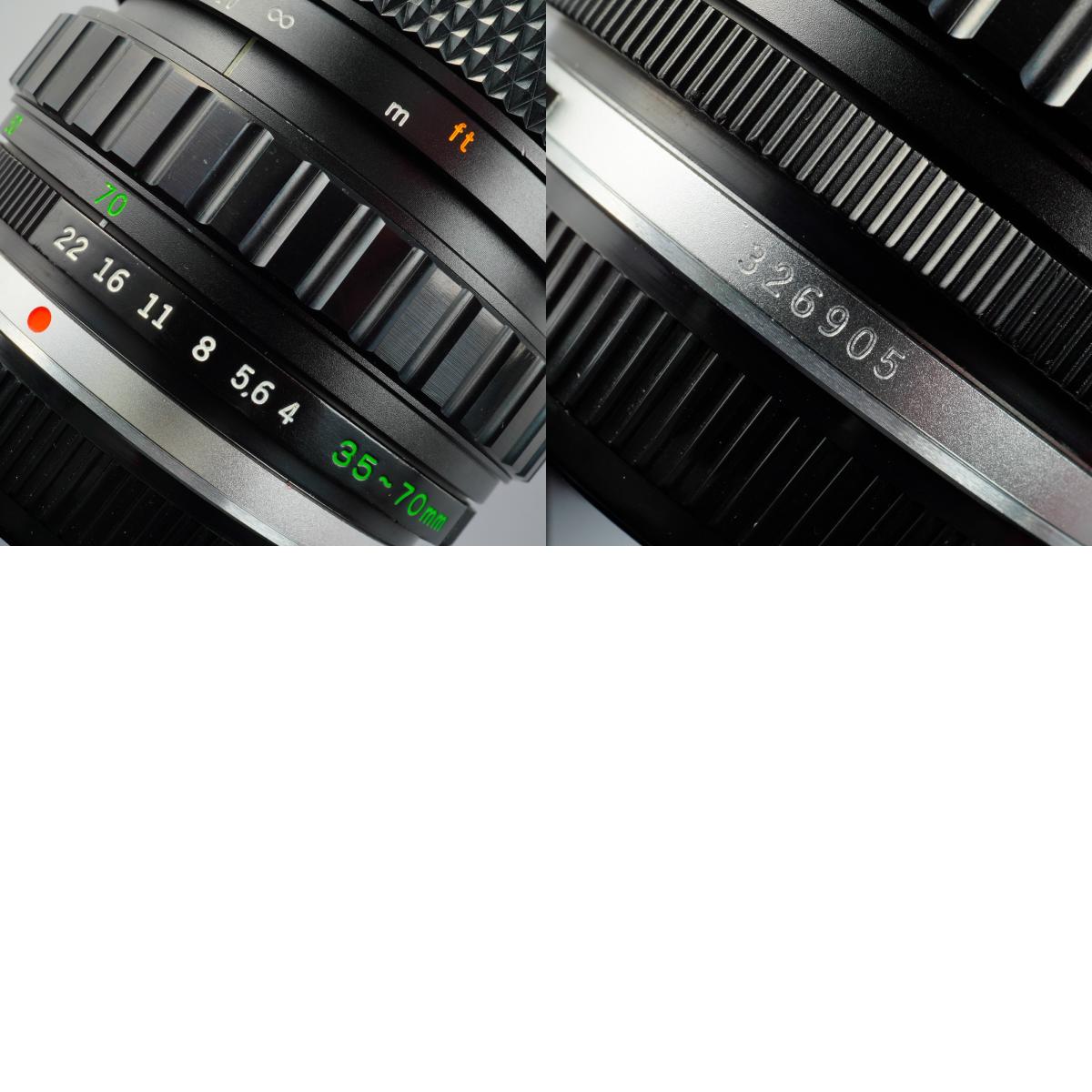 OLYMPUS OM-SYSTEM S ZUIKO AUTO-ZOOM 35-70mm F/4 ズームレンズ