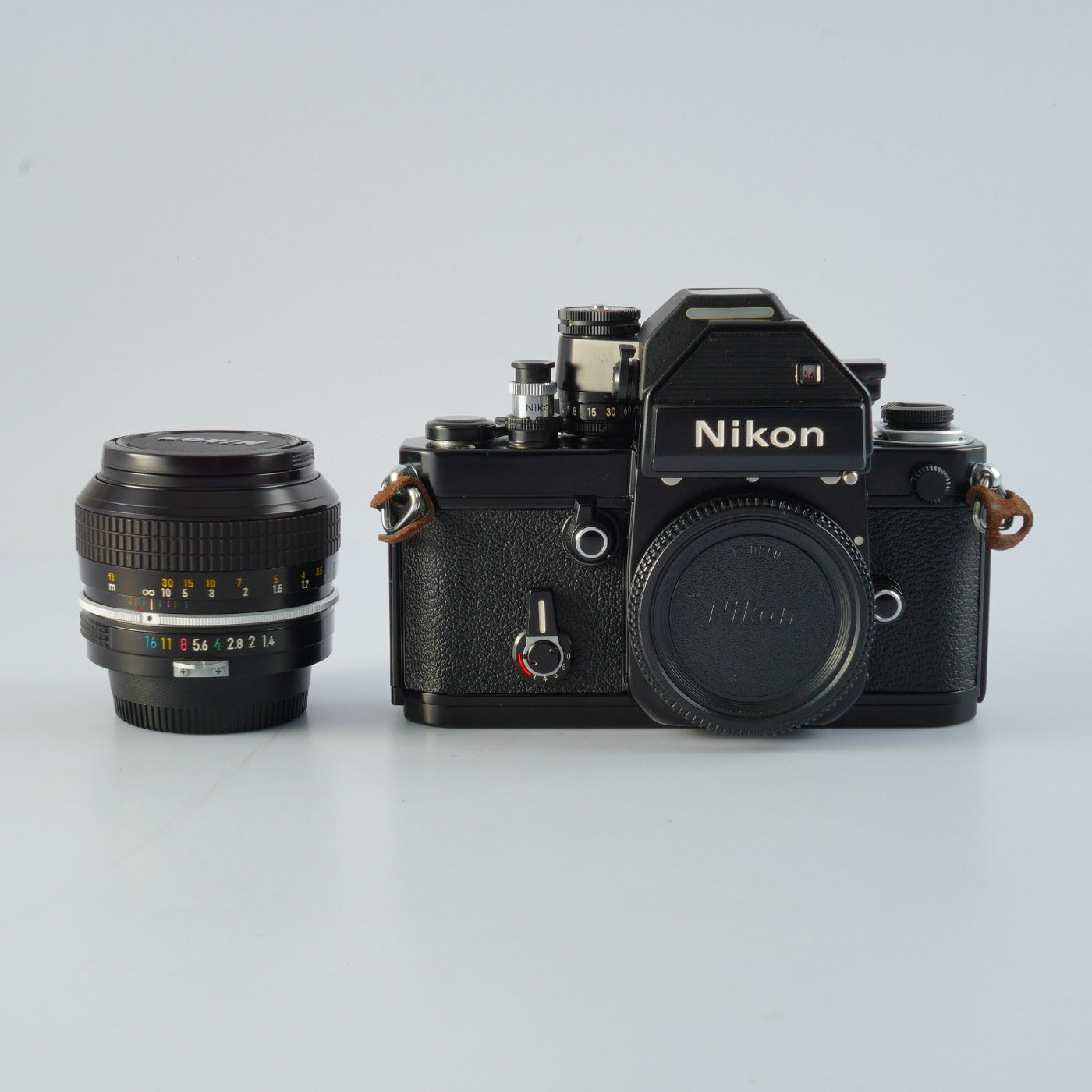 【SERVICED & TESTED】 Nikon F2 Photomic S DP-2 Black + New NIKKOR 非Ai 50mm F/1.4 MF フィルム一眼レフカメラ