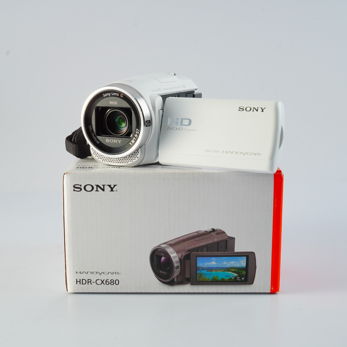 SONY HDR-CX680 White デジタルムービーカメラ