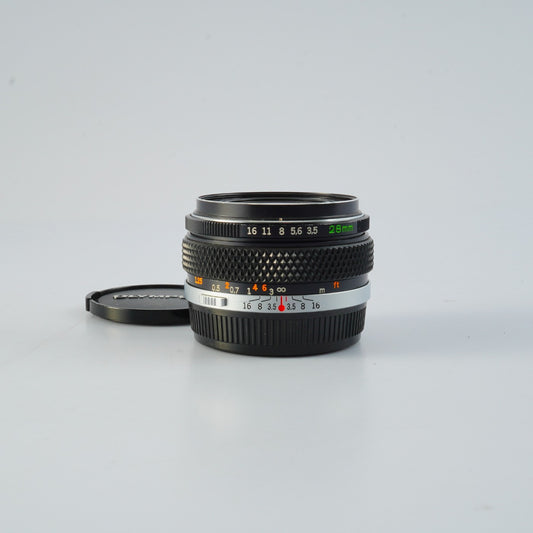 OLYMPUS OM-SYSTEM G.ZUIKO AUTO-W 28mm F/3.5 単焦点レンズ