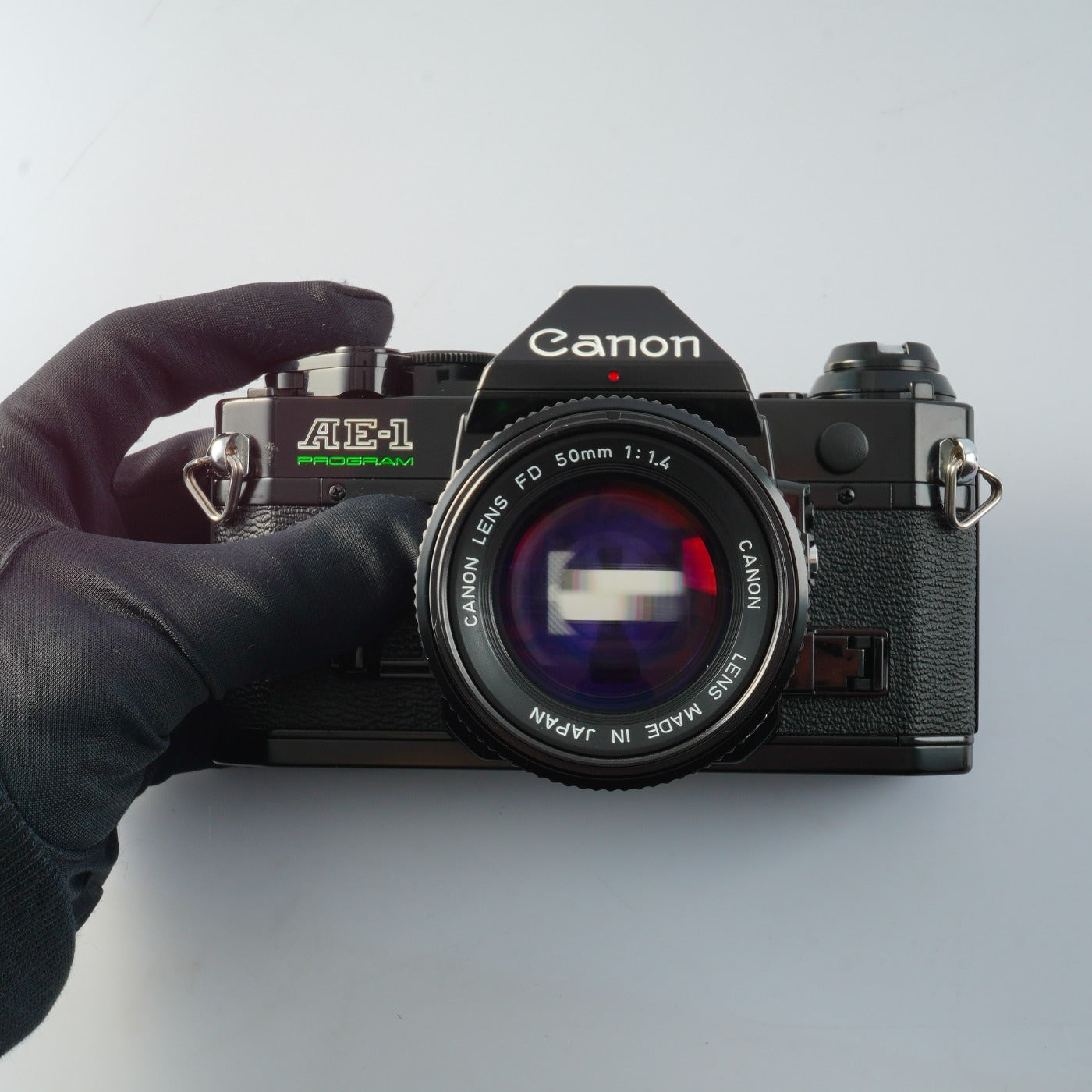 【CLA’d】 Canon AE-1 Program Black + New FD 50mm F/1.4 MF フィルム一眼レフカメラ