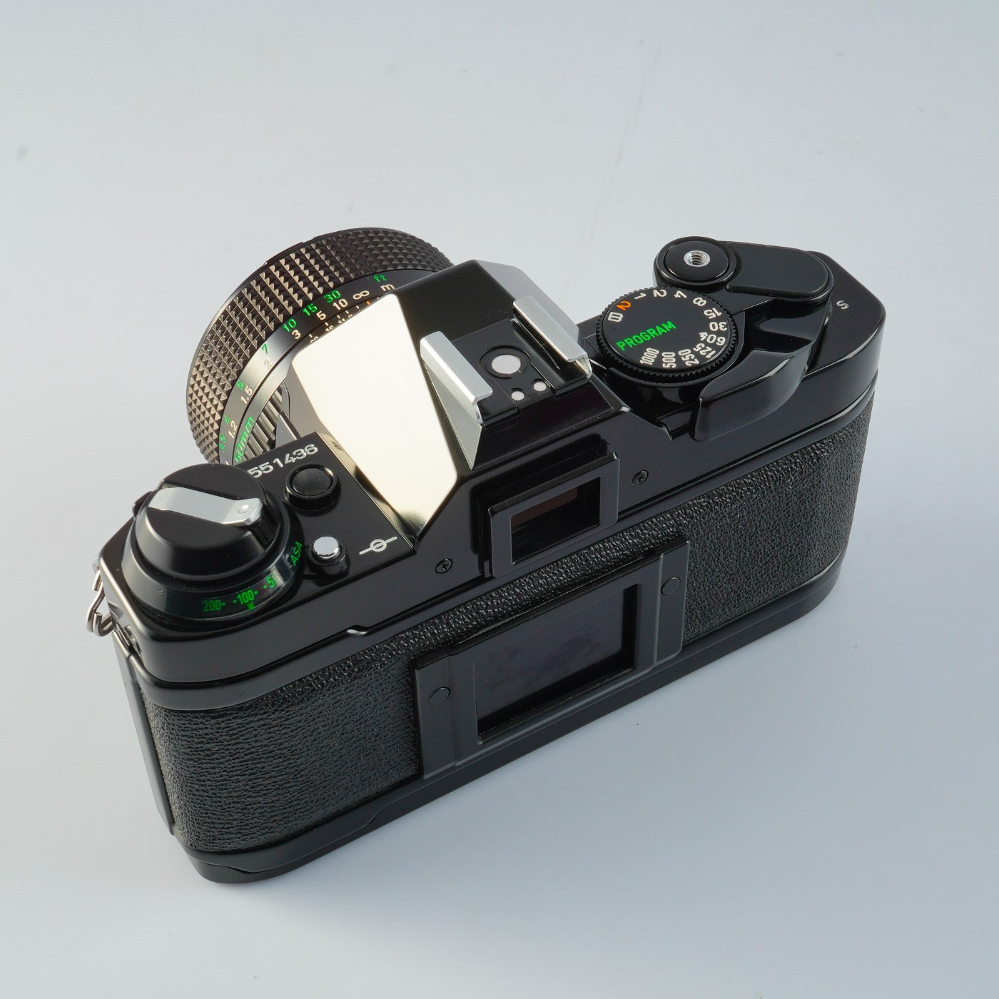 【CLA’d】 Canon AE-1 Program Black + New FD 50mm F/1.4 MF フィルム一眼レフカメラ