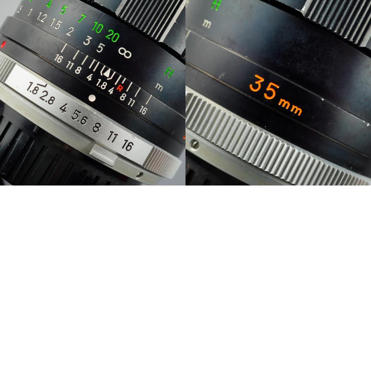 MINOLTA MC W.ROKKOR HH 35mm F/1.8 単焦点レンズ