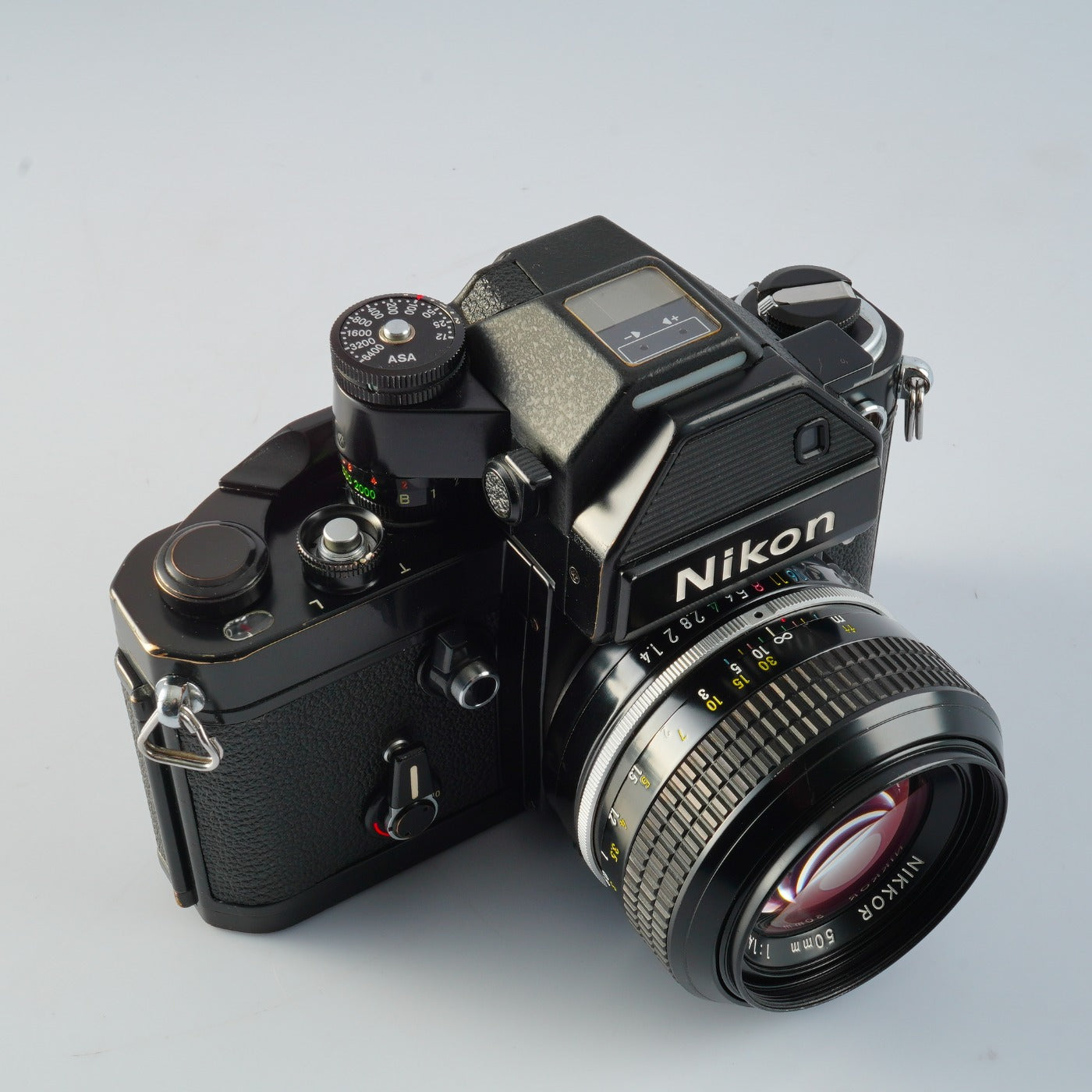 【SERVICED & TESTED】 Nikon F2 Photomic S DP-2 Black + New NIKKOR 非Ai 50mm F/1.4 MF フィルム一眼レフカメラ