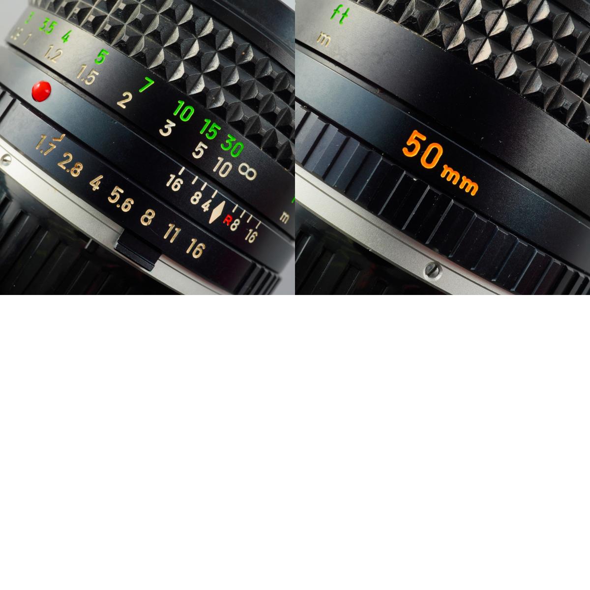 MINOLTA MC ROKKOR-PF 50mm F/1.7 単焦点レンズ