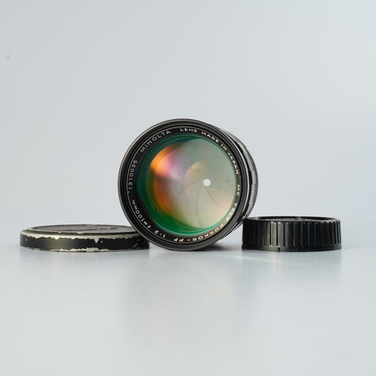 MINOLTA MC TELE ROKKOR PF 100mm F/2 単焦点レンズ