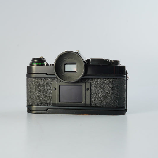 【SERVICED & TESTED】 Canon AE-1 Program Black + FD 50mm F/1.4 S.S.C. "O" MF フィルム一眼レフカメラ