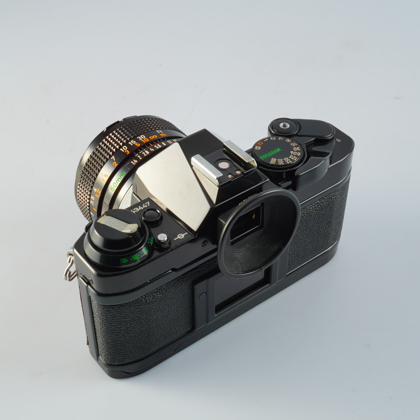 【SERVICED & TESTED】 Canon AE-1 Program Black + FD 50mm F/1.4 S.S.C. "O" MF フィルム一眼レフカメラ