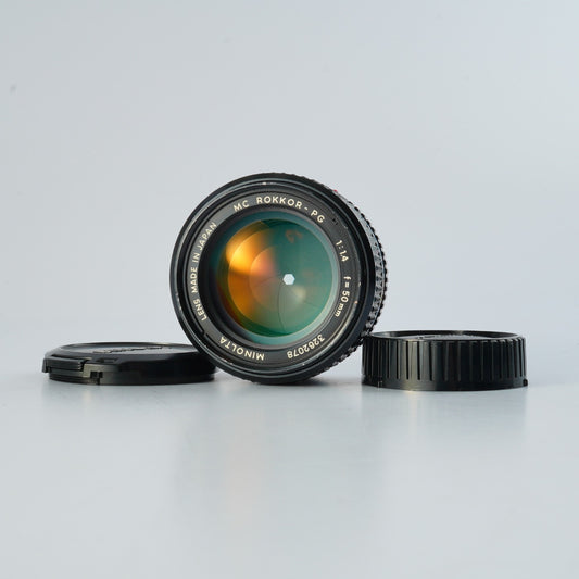 MINOLTA MC Rokkor-PG 50mm F/1.4 単焦点レンズ