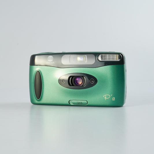 MINOLTA P's Panorama 24mm F/4.5 Green コンパクトフィルムカメラ