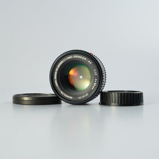 MINOLTA MC ROKKOR-PF 50mm F/1.7 単焦点レンズ
