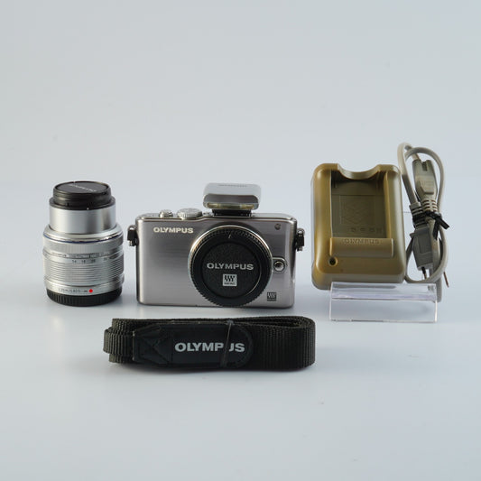 OLYMPUS PEN Lite E-PL3 Silver + M.Zuiko Digital 14-42mm F3.5-5.6 Ⅱ R ミラーレスカメラ