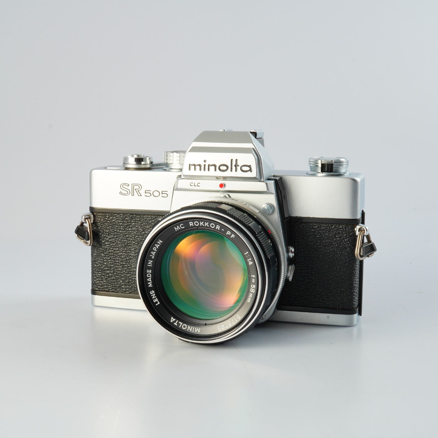 MINOLTA SR 505 Silver + MC Rokkor-PF 58mm F/1.4 MF フィルム一眼レフカメラ