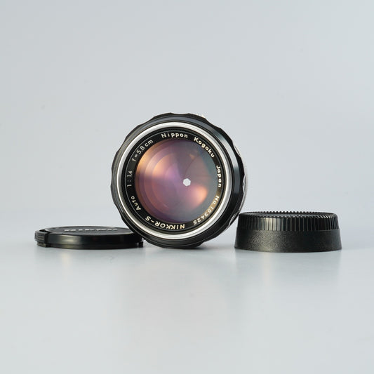 Nikon 非Ai Nikkor-S Auto 5.8cm 58mm F/1.4 PAT PEND 単焦点レンズ