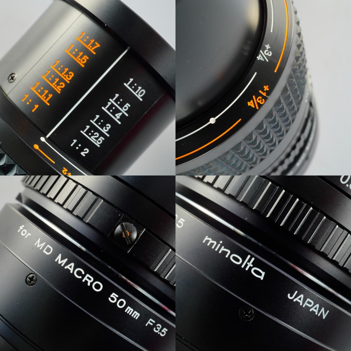 MINOLTA MD MACRO ROKKOR 50mm F/3.5 + 1:2-1:2 Extension Tube 単焦点レンズ