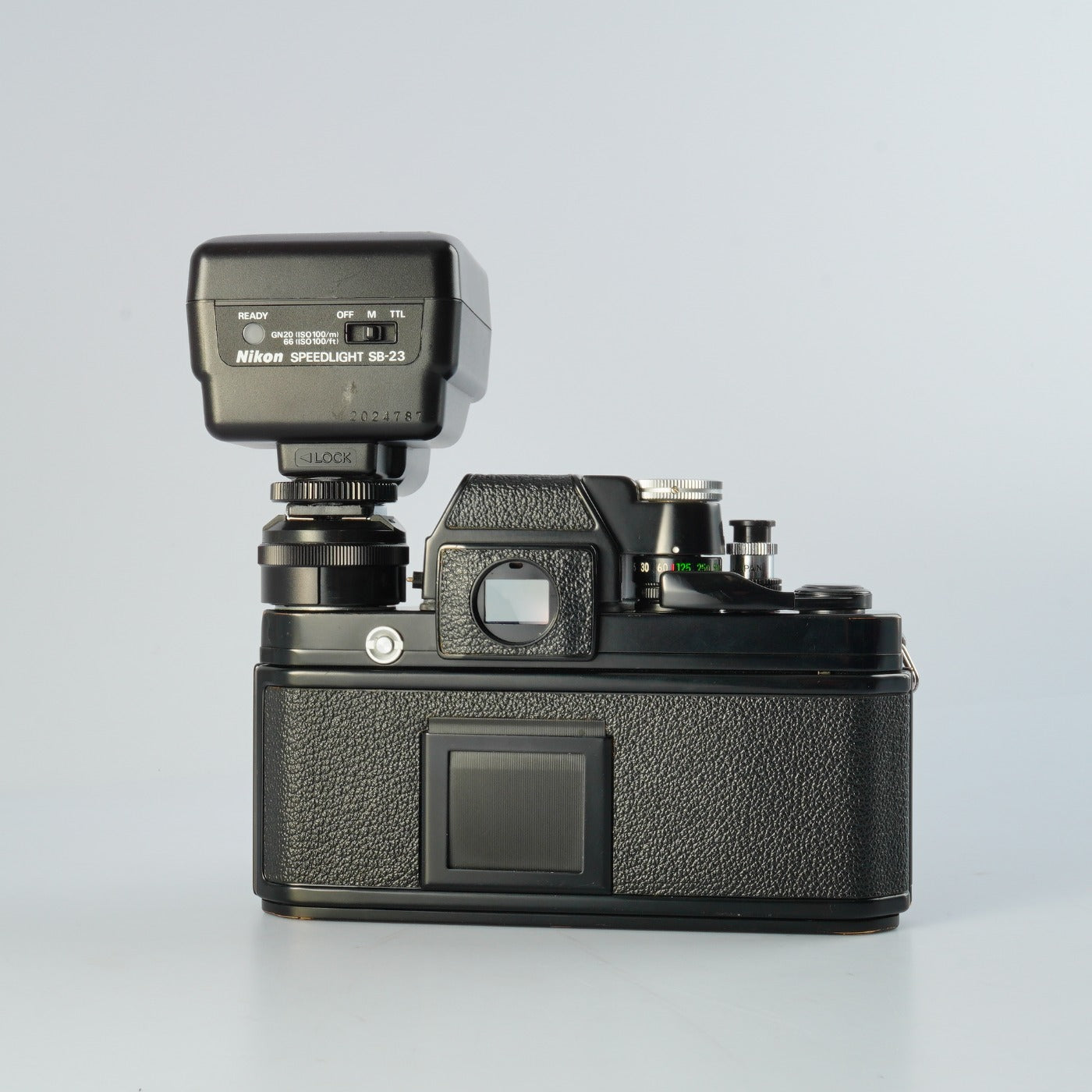 【SERVICED】 Nikon F2 Photomic A DP-11 Black + NIKKOR Ai 50mm F/1.4 + AS-1+ SB-23 MF フィルム一眼レフカメラ