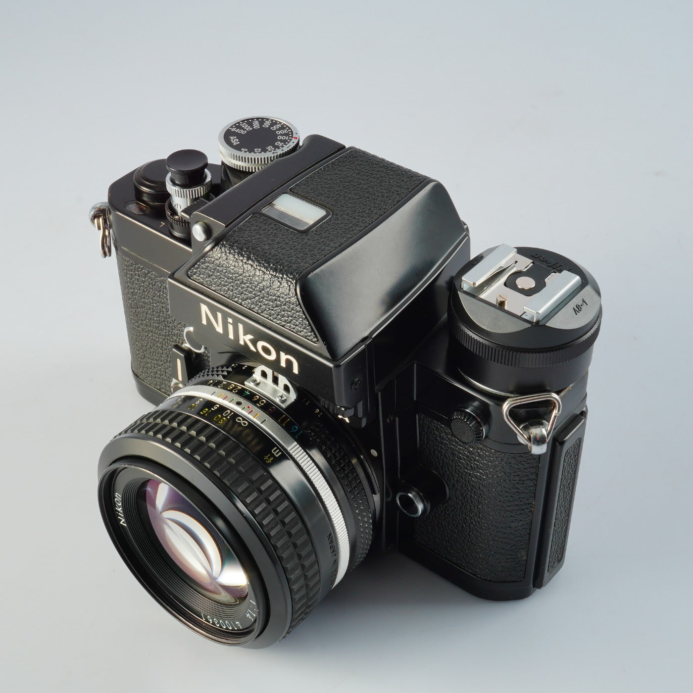 【SERVICED】 Nikon F2 Photomic A DP-11 Black + NIKKOR Ai 50mm F/1.4 + AS-1+ SB-23 MF フィルム一眼レフカメラ