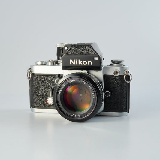 【SERVICED】 Nikon F2 Photomic DP-1 Silver + NIKKOR 50mm F/1.4 MF フィルム一眼レフカメラ