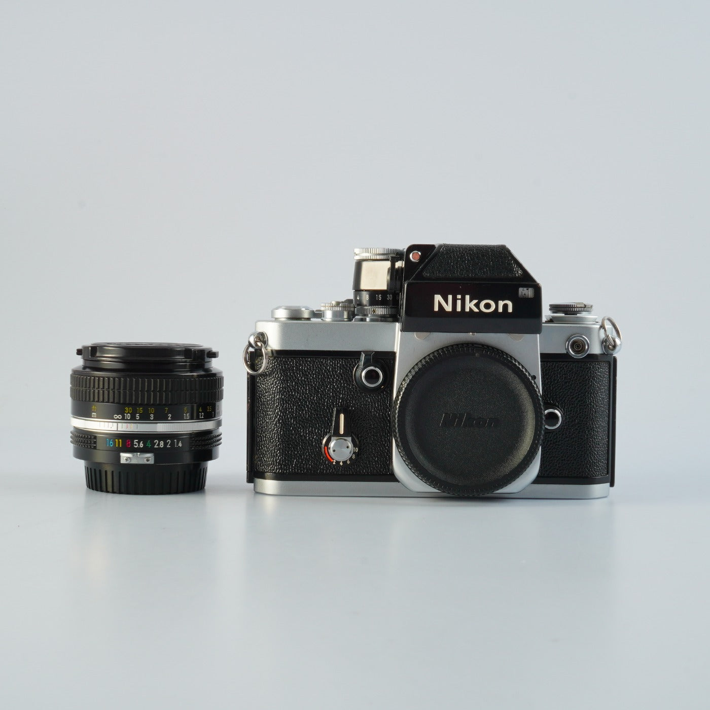 【SERVICED】 Nikon F2 Photomic DP-1 Silver + NIKKOR 50mm F/1.4 MF フィルム一眼レフカメラ