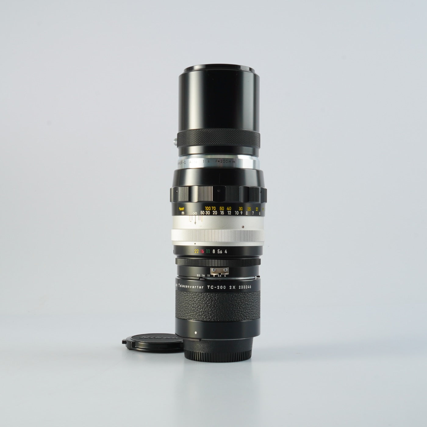 Nikon Ai改 NIKKOR-Q Auto 200mm F/4 + Teleconverter TC-200 2X 単焦点レンズ