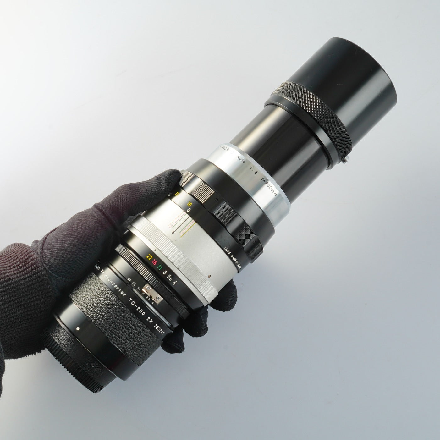 Nikon Ai改 NIKKOR-Q Auto 200mm F/4 + Teleconverter TC-200 2X 単焦点レンズ