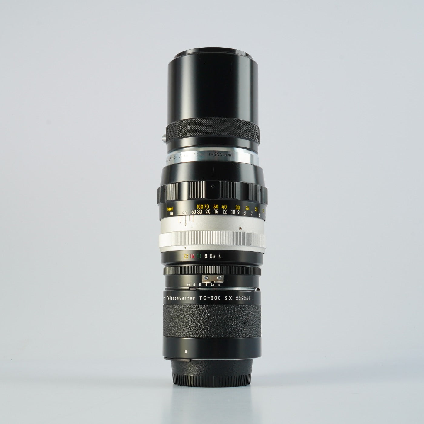 Nikon Ai改 NIKKOR-Q Auto 200mm F/4 + Teleconverter TC-200 2X 単焦点レンズ