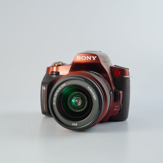 SONY Alpha A330 Brown + DT 18-55mm F/3.5-5.6 SAM デジタル一眼レフカメラ