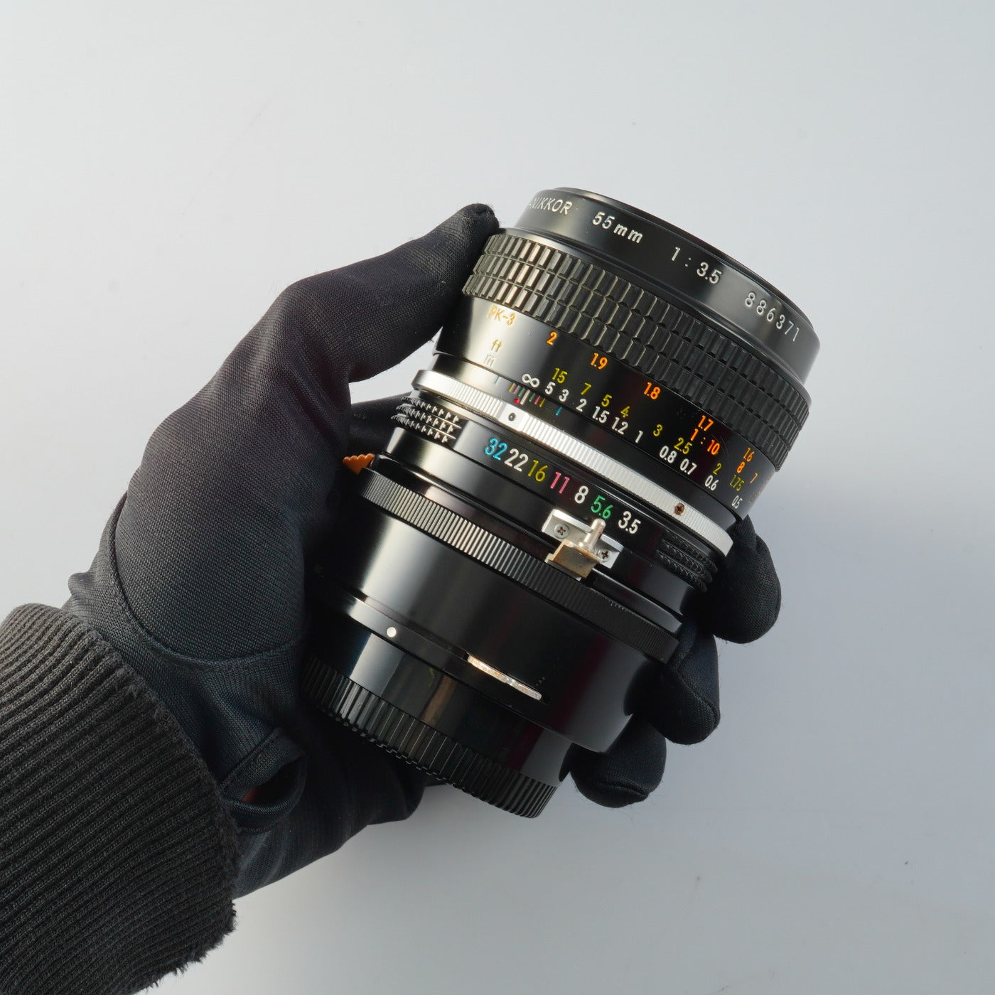 Nikon 非Ai Micro-NIKKOR 55mm F/3.5 + PK-3 27.5 Extension マクロレンズ
