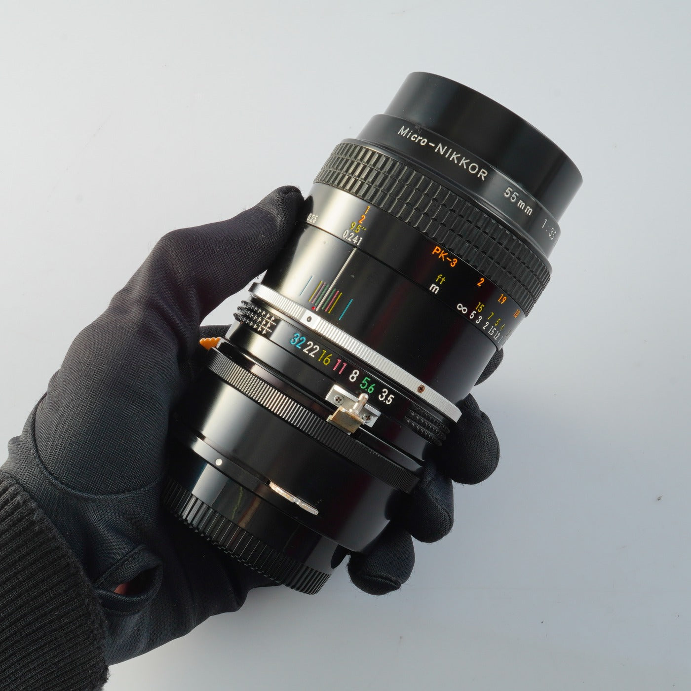 Nikon 非Ai Micro-NIKKOR 55mm F/3.5 + PK-3 27.5 Extension マクロレンズ