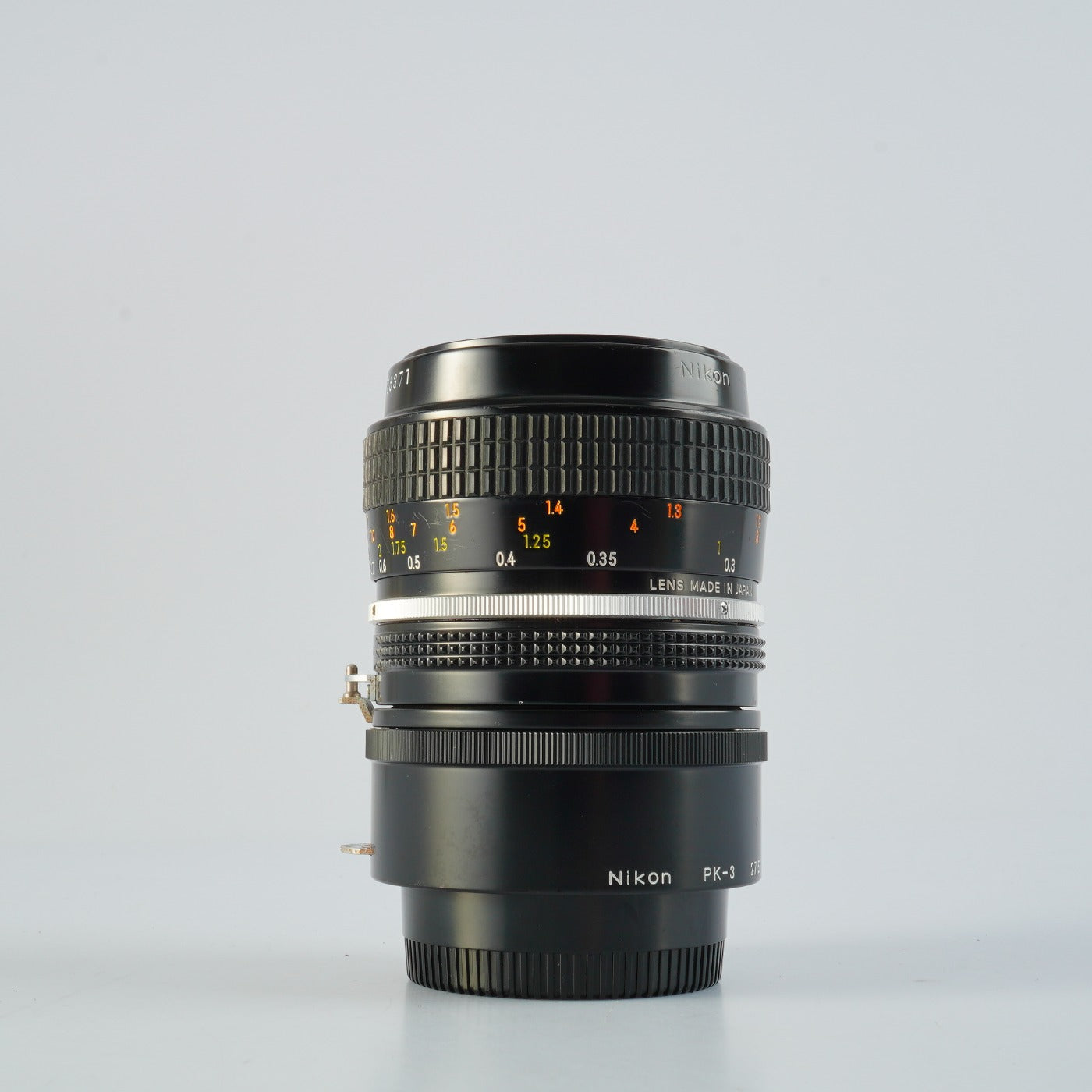 Nikon 非Ai Micro-NIKKOR 55mm F/3.5 + PK-3 27.5 Extension マクロレンズ