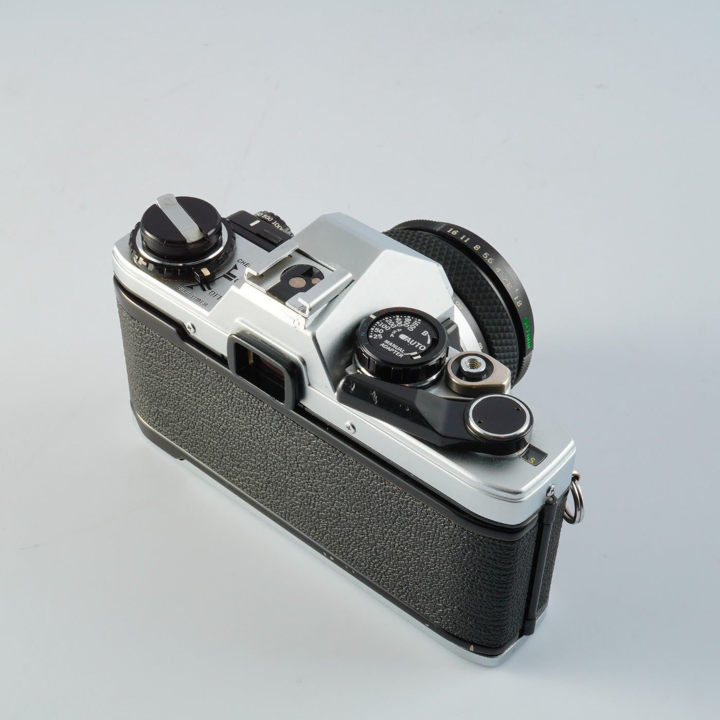 【SERVICED】 OLYMPUS OM-10+ F. ZUIKO AUTO-S 50mm F1.8 + Manual Adapter MF フィルム一眼レフカメラ